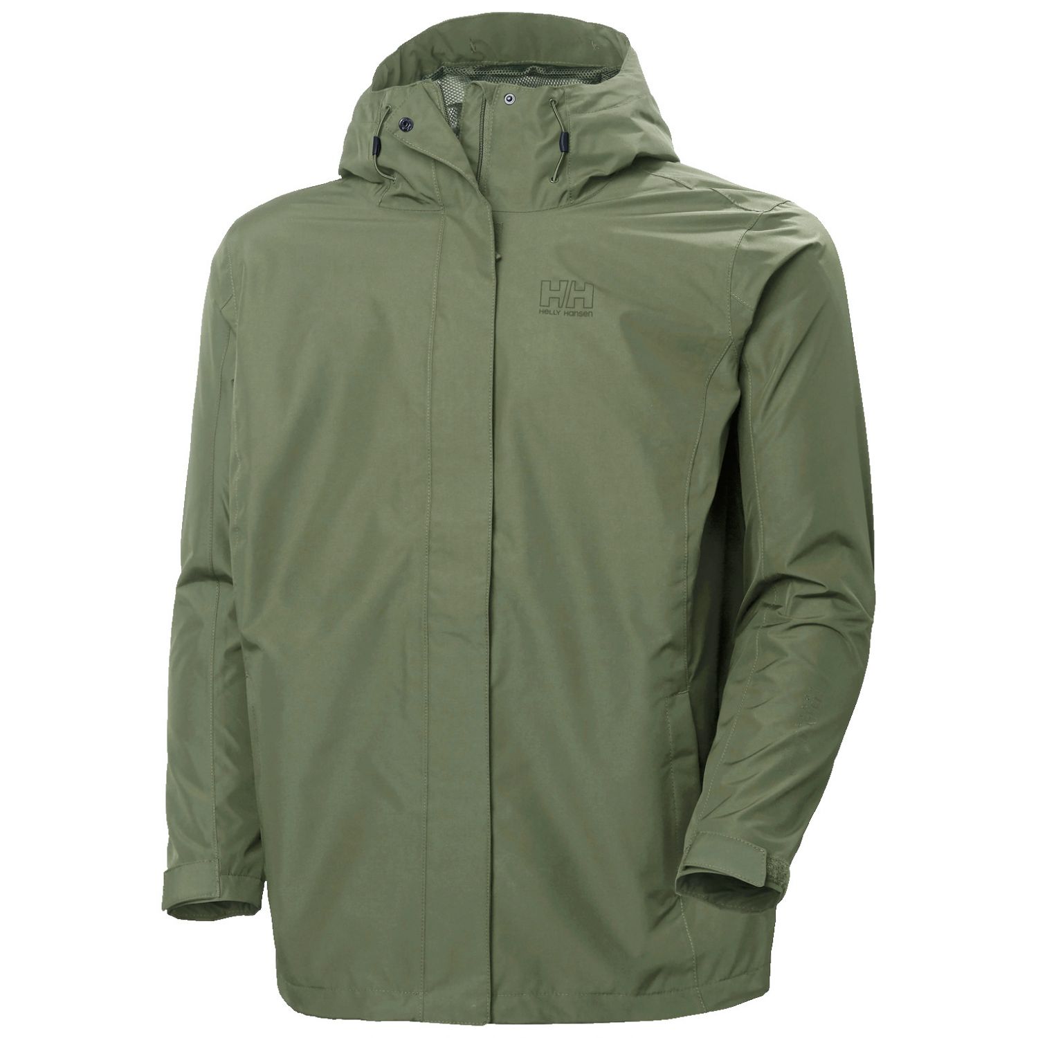 Helly Hansen Seven J Plus, chubasquero, mujer, talla grande, verde