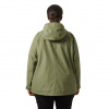 Helly Hansen Seven J Plus, chubasquero, mujer, talla grande, verde