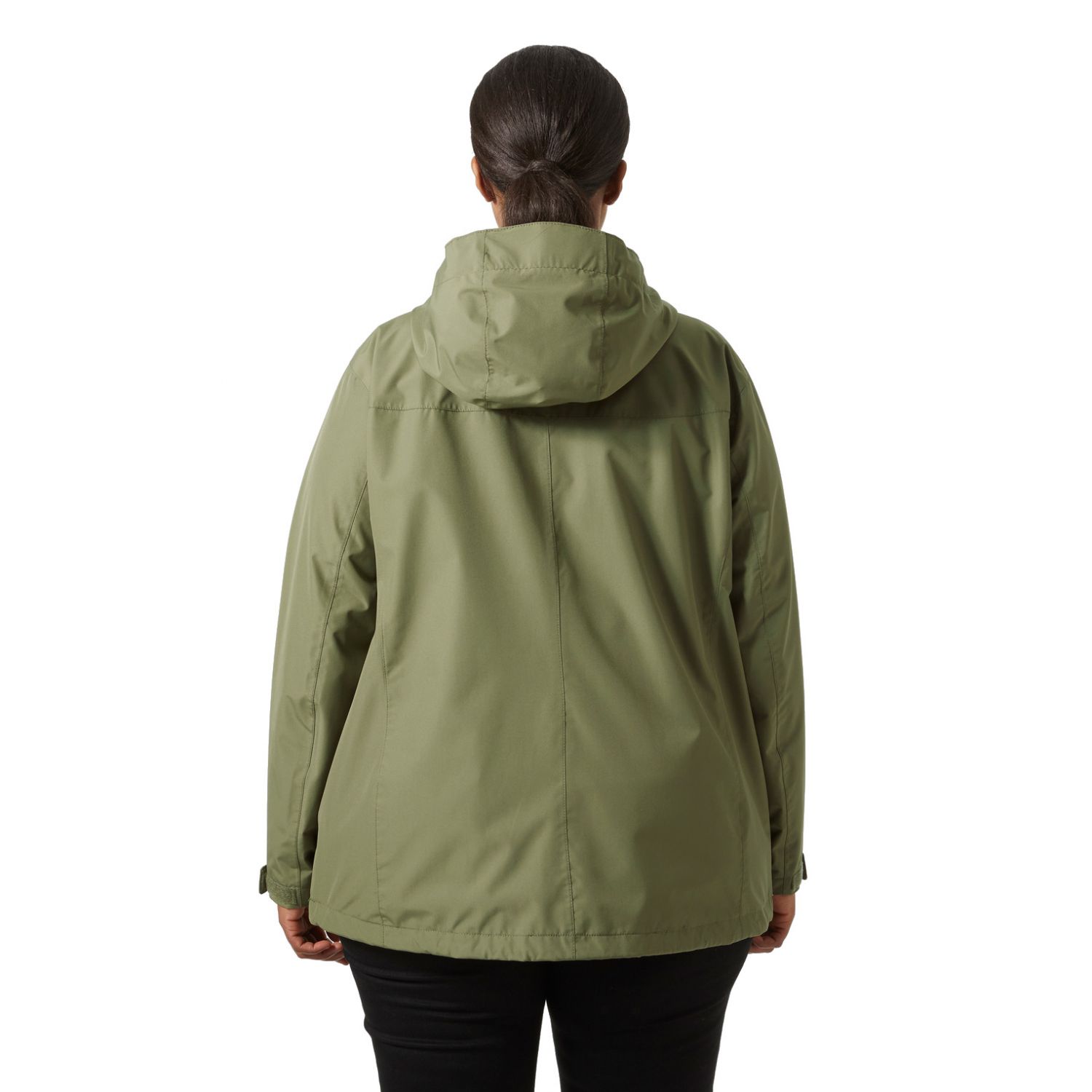 Helly Hansen Seven J Plus, giacca da pioggia, donna, taglie forti, verde
