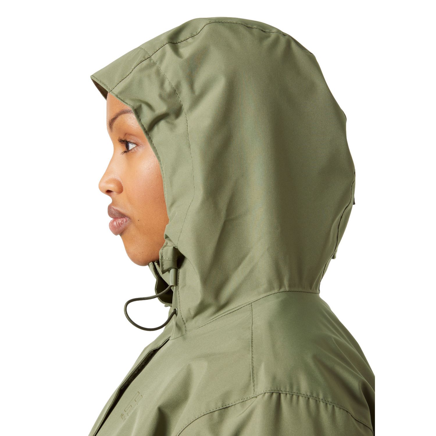 Helly Hansen Seven J Plus, giacca da pioggia, donna, taglie forti, verde