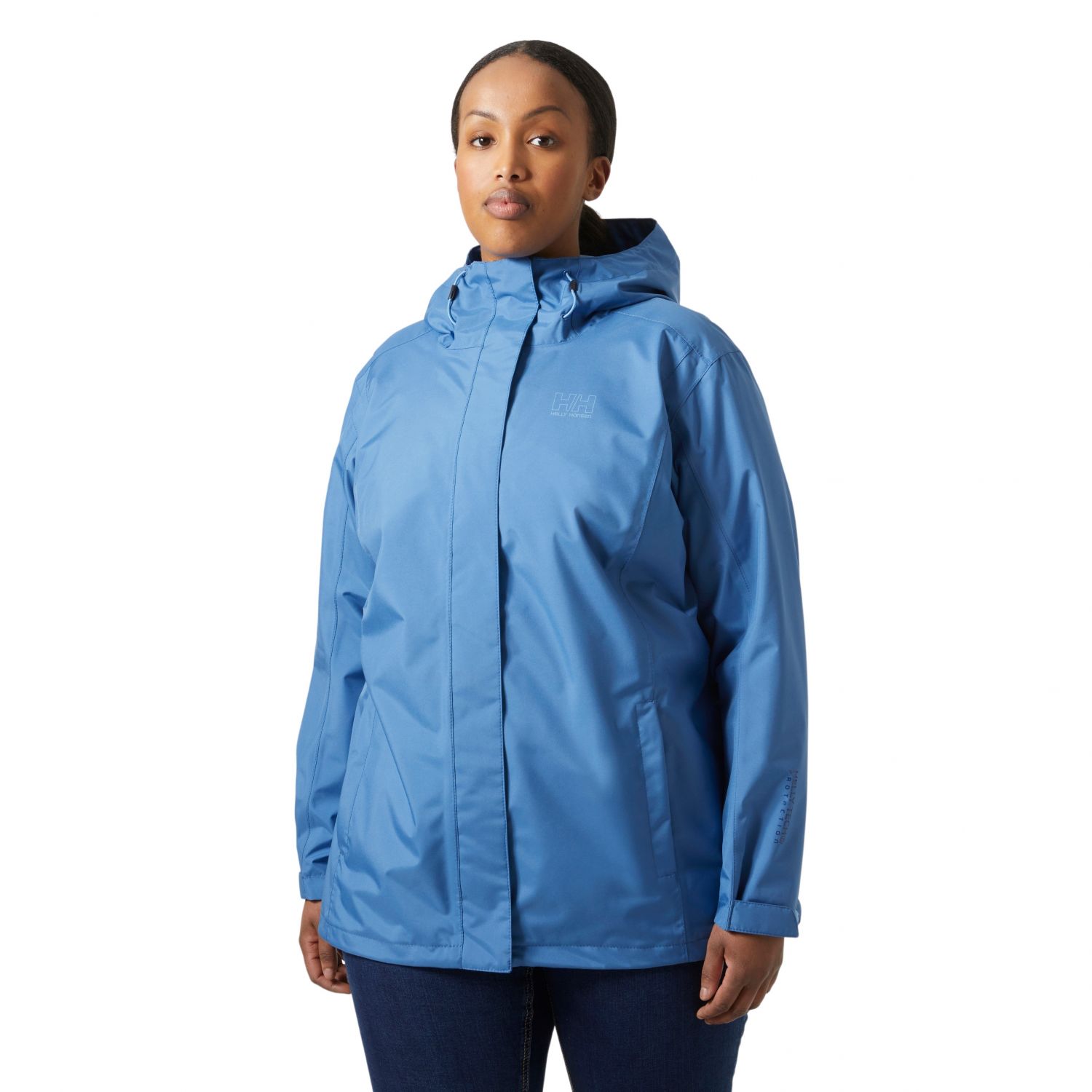 Helly Hansen Seven J Plus, kurtka przeciwdeszczowa, damska, niebieski