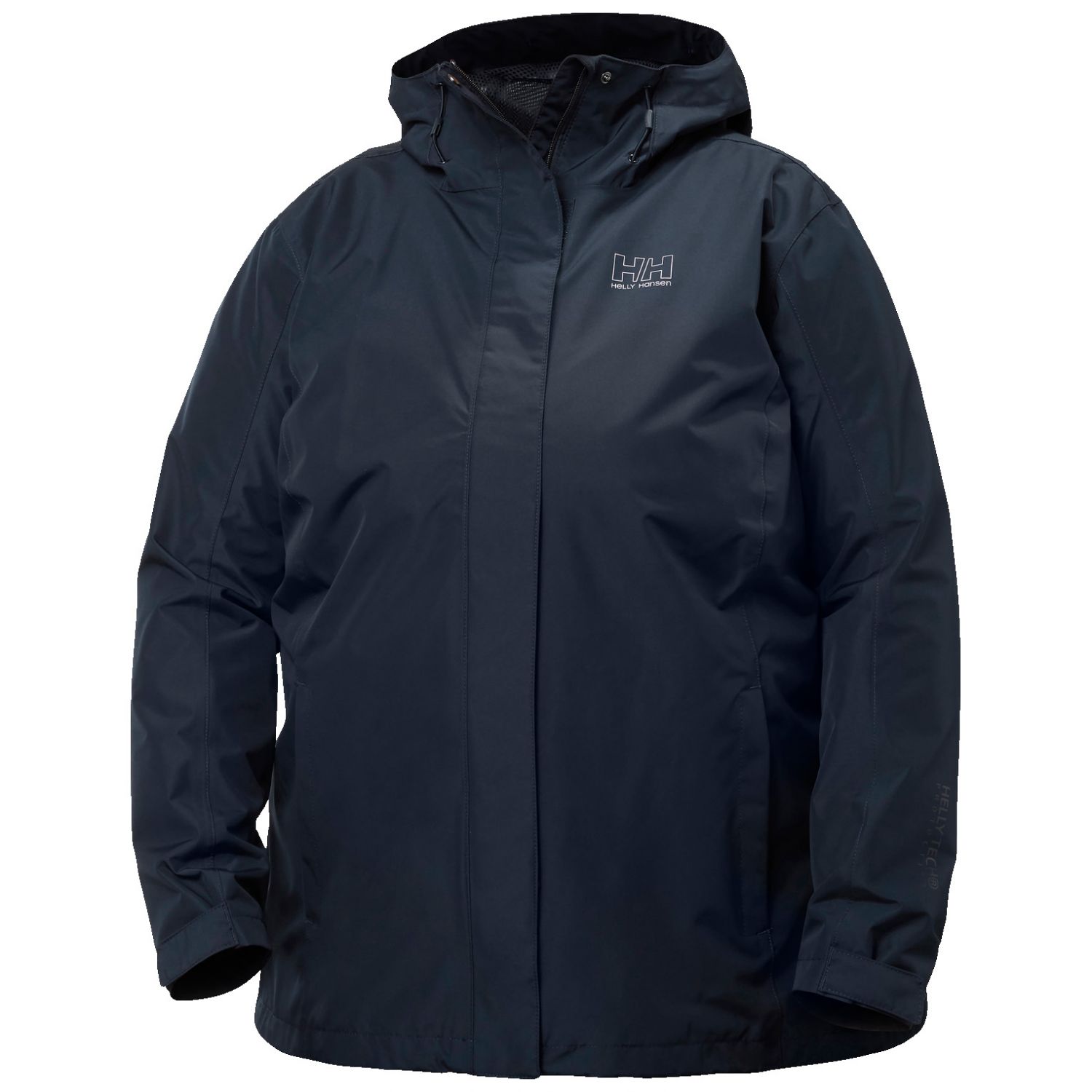 Helly Hansen Seven J Plus, kurtka przeciwdeszczowa, damska, plus size, navy