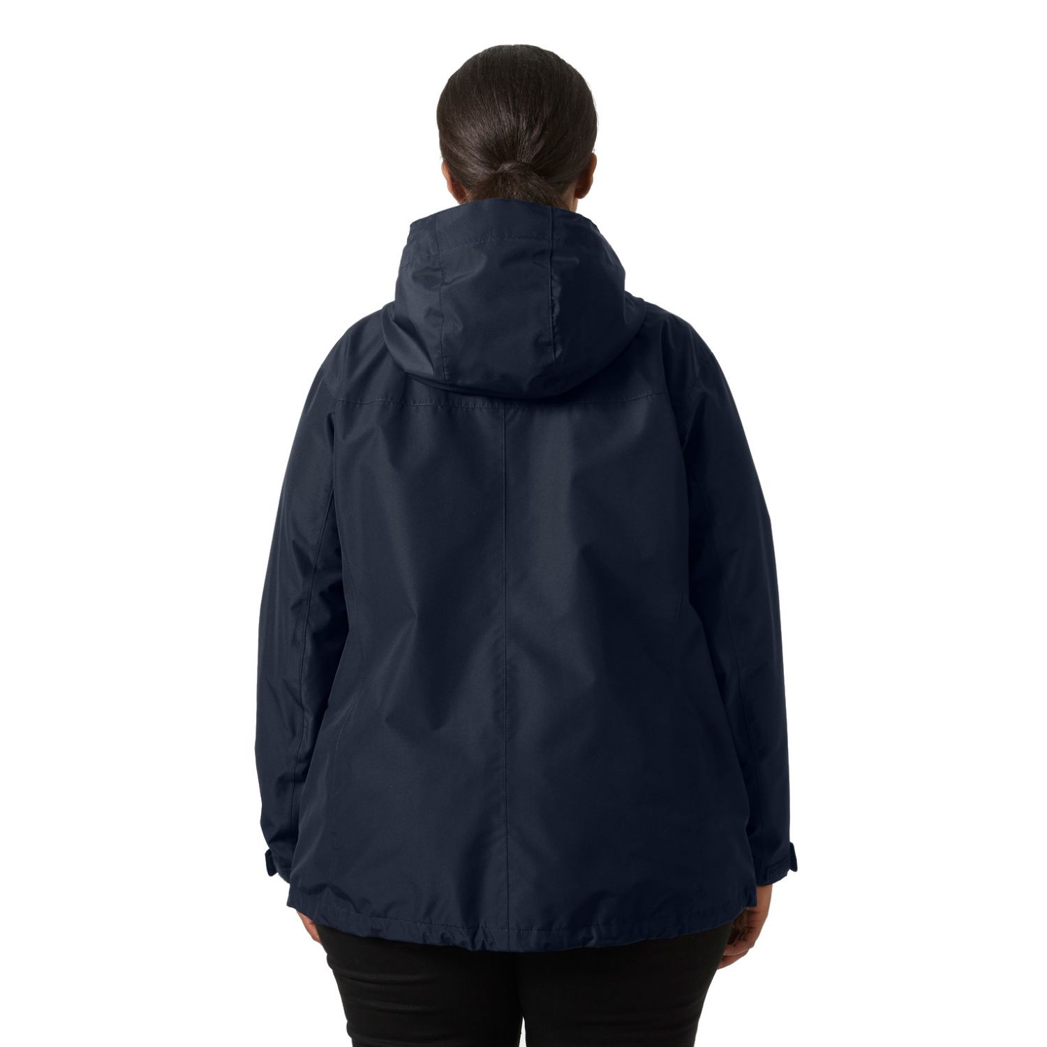 Helly Hansen Seven J Plus, kurtka przeciwdeszczowa, damska, plus size, navy