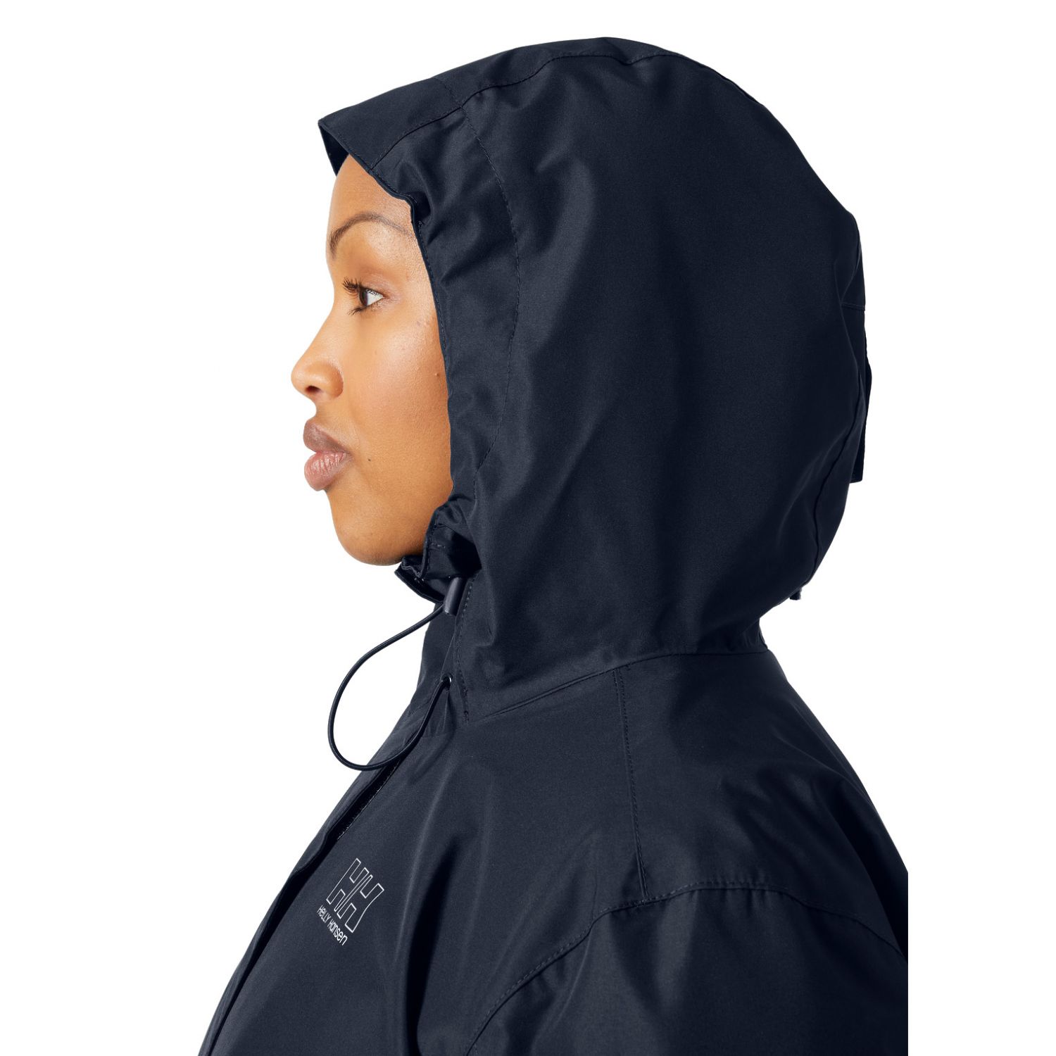 Helly Hansen Seven J Plus, kurtka przeciwdeszczowa, damska, plus size, navy