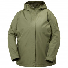 Helly Hansen Seven J Plus, kurtka przeciwdeszczowa, damska, plus size, zielona