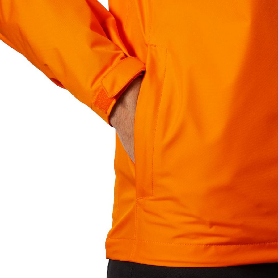 Helly Hansen Seven J, rain jacket, men, papaya