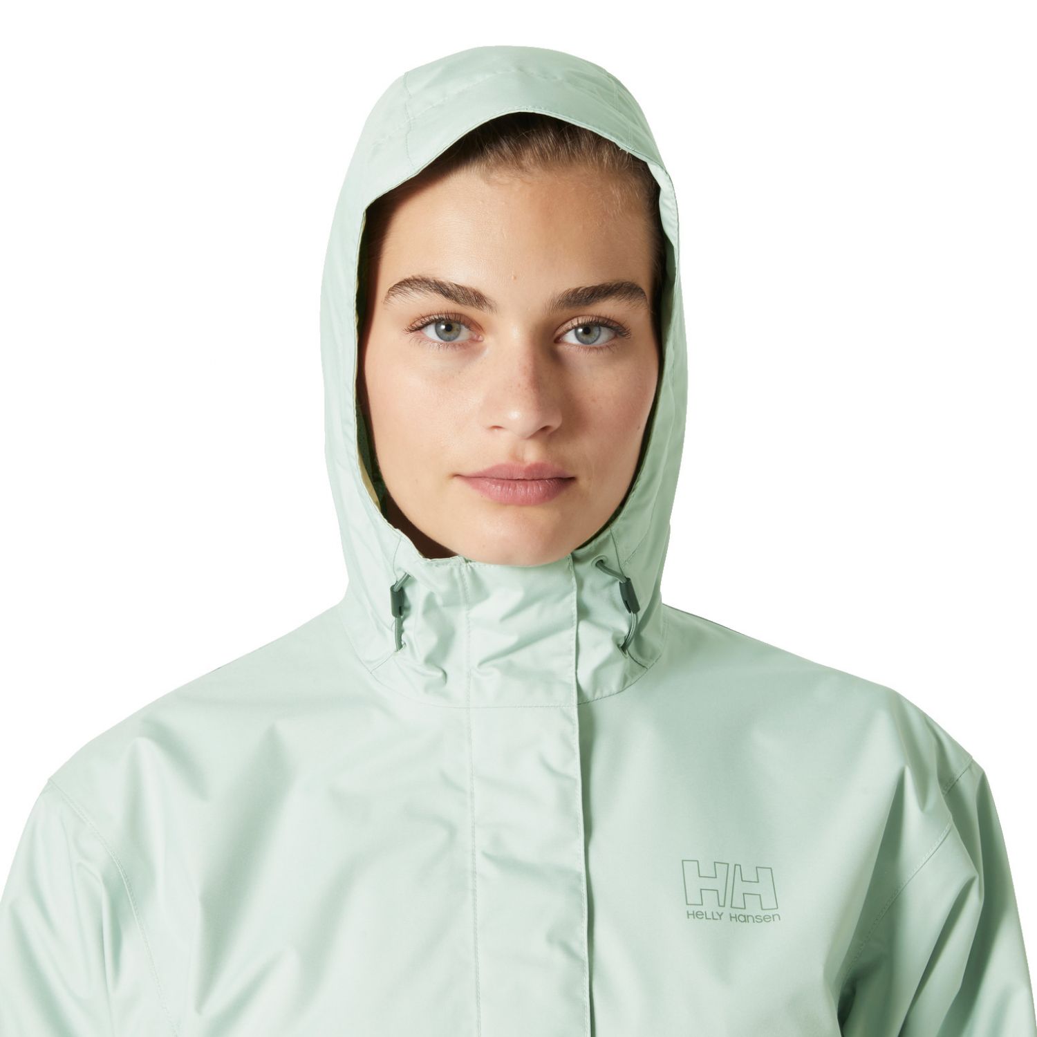 Helly Hansen Seven J, rain jacket, women, green mist