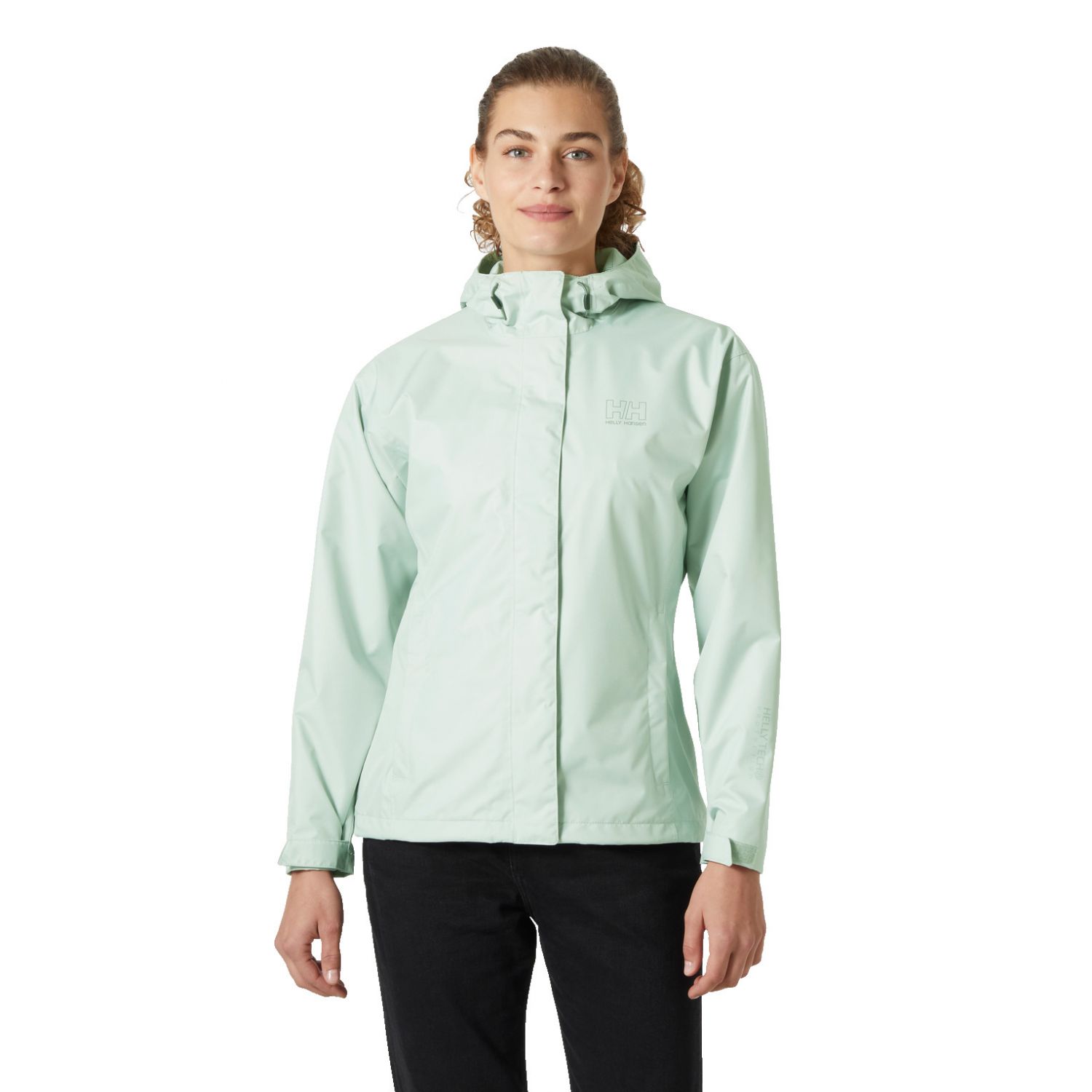 Helly Hansen Seven J, rain jacket, women, green mist
