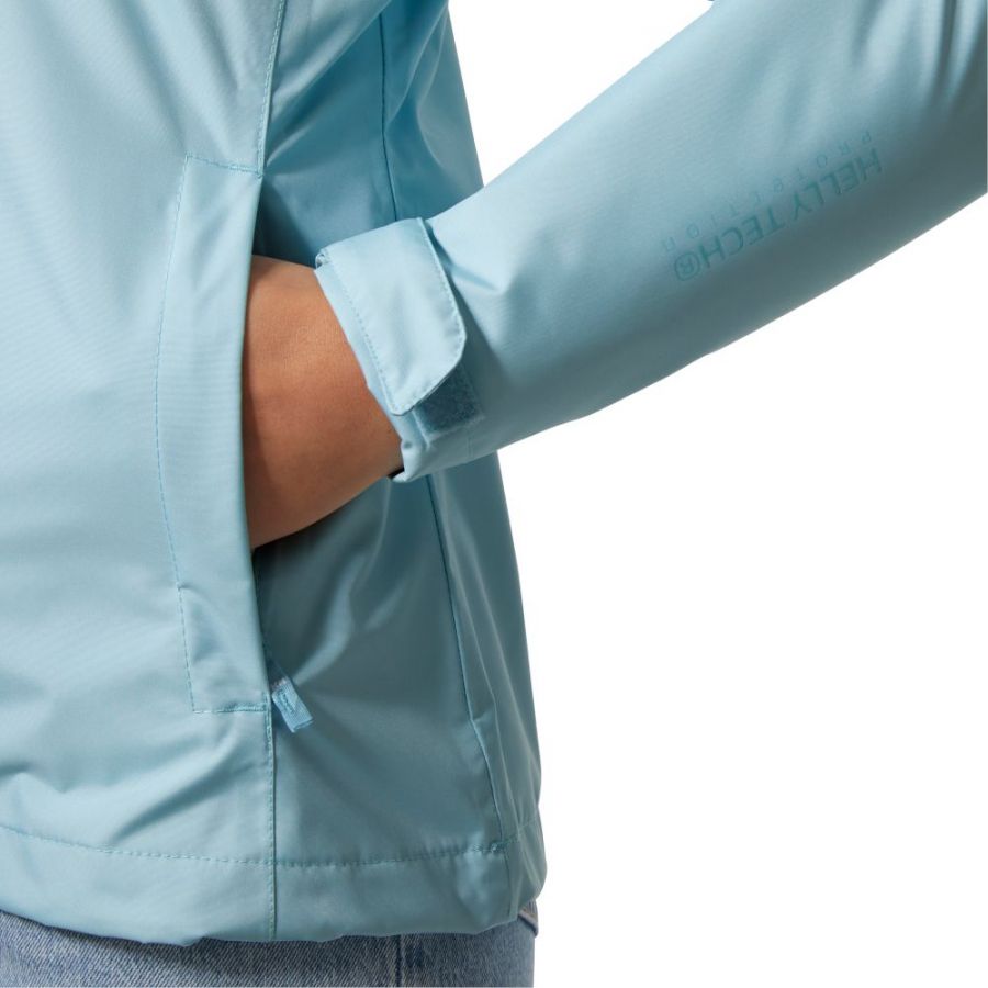 Helly Hansen Seven J, Regenjacke, Damen, hellblau