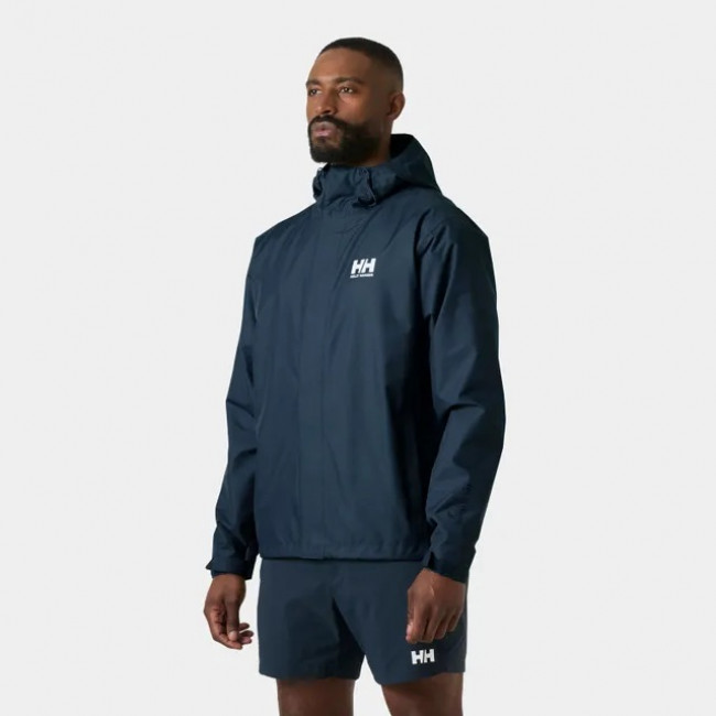 Helly Hansen Seven J, Regnjacka, Herr, Mörkblå