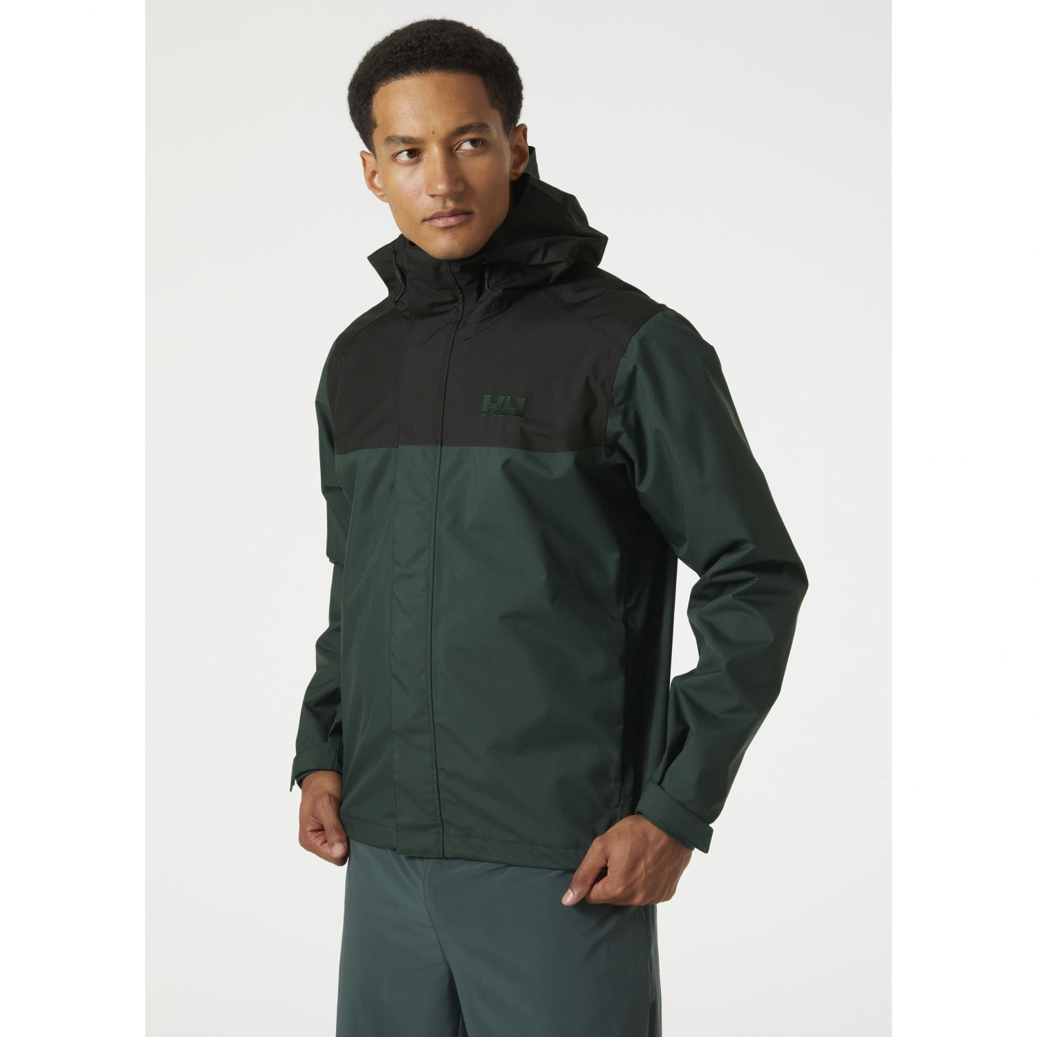 Helly Hansen Sirdal, giacca da pioggia, uomo, verde scuro