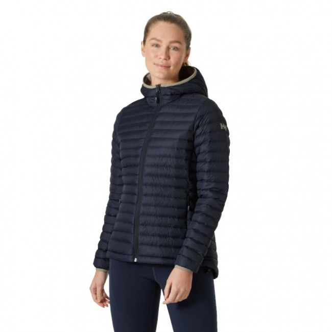 Helly Hansen Sirdal Hooded, dámska páperová bunda, námornícka farba