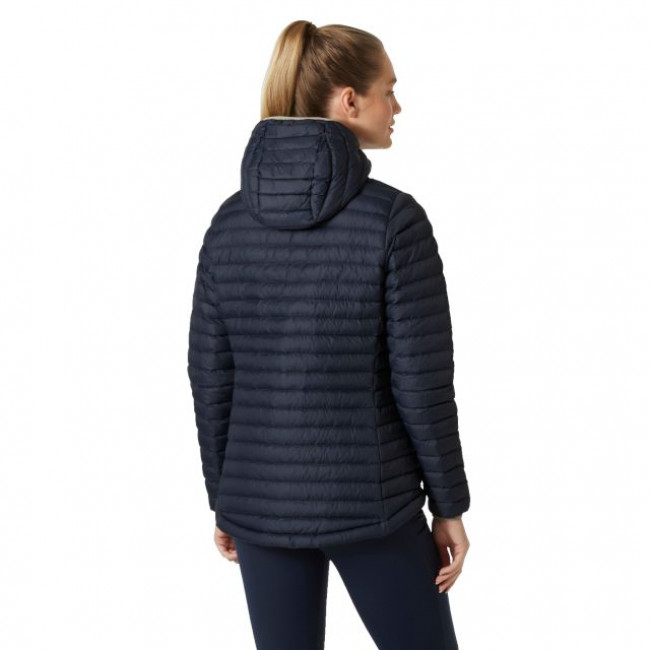 Helly Hansen Sirdal Hooded, dámska páperová bunda, námornícka farba