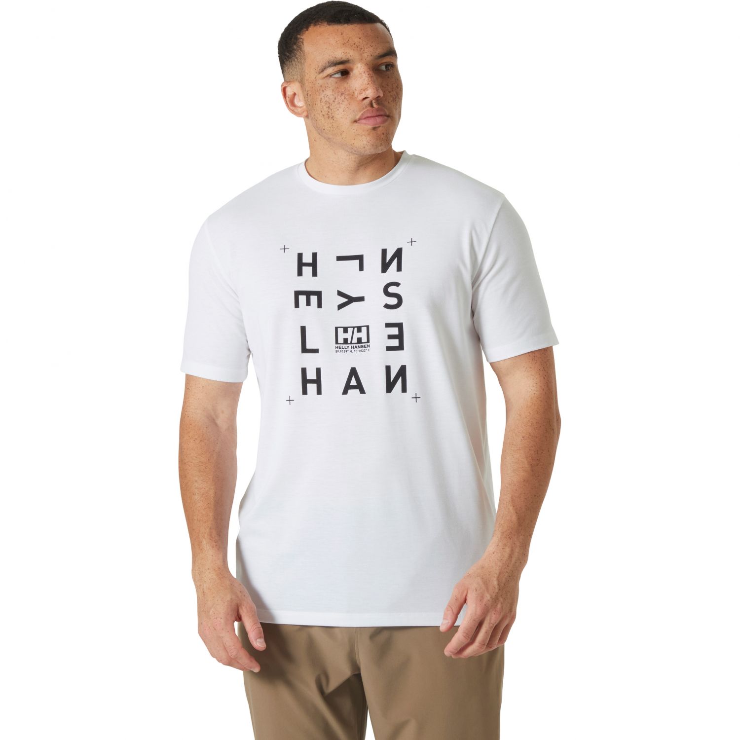 Helly Hansen Skog Graphic T-Shirt, Herren, weiß