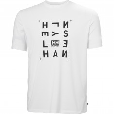 Helly Hansen Skog Graphic T-shirt, m?ska, bia?a