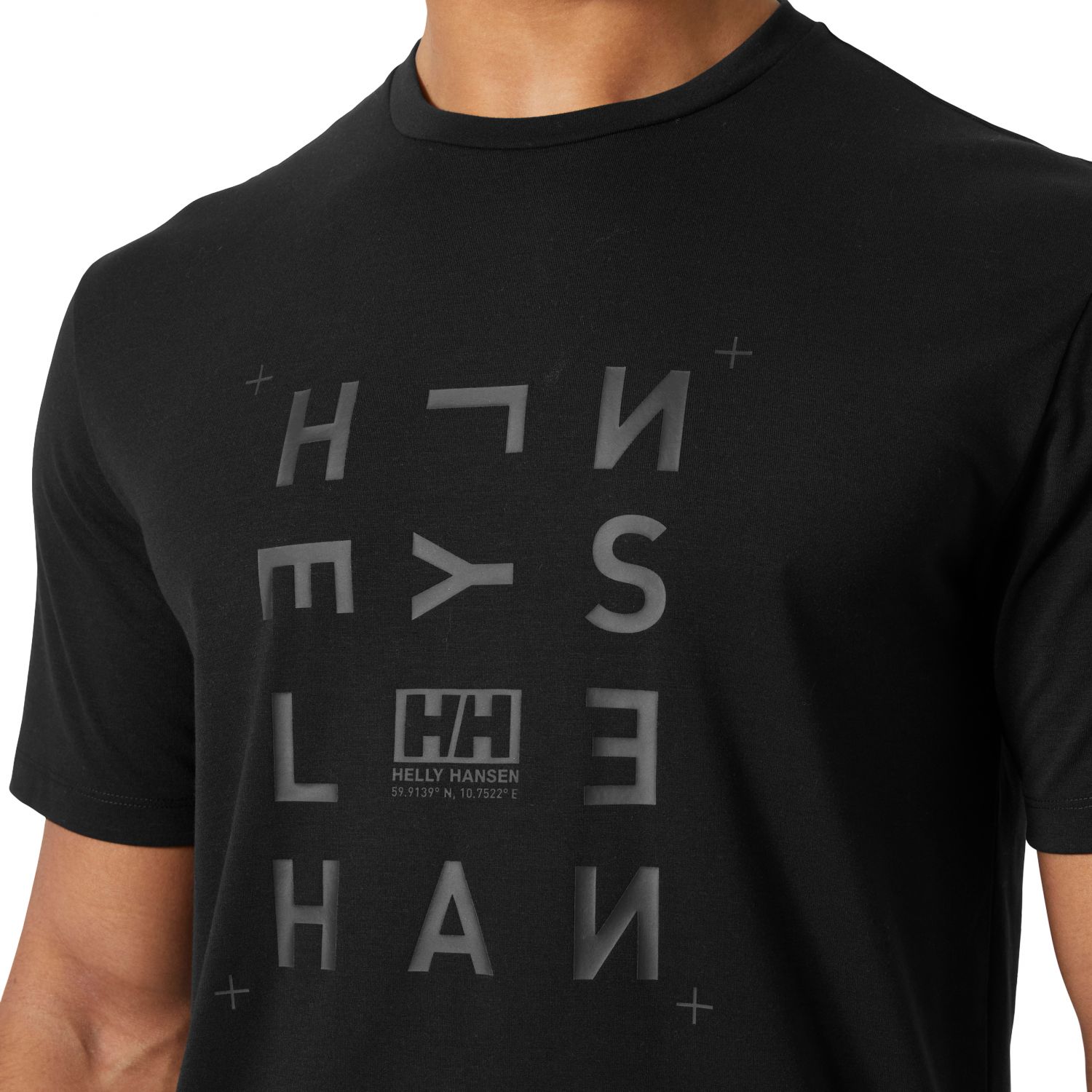 Helly Hansen Skog Graphic T-skjorte, Herre, BLACK