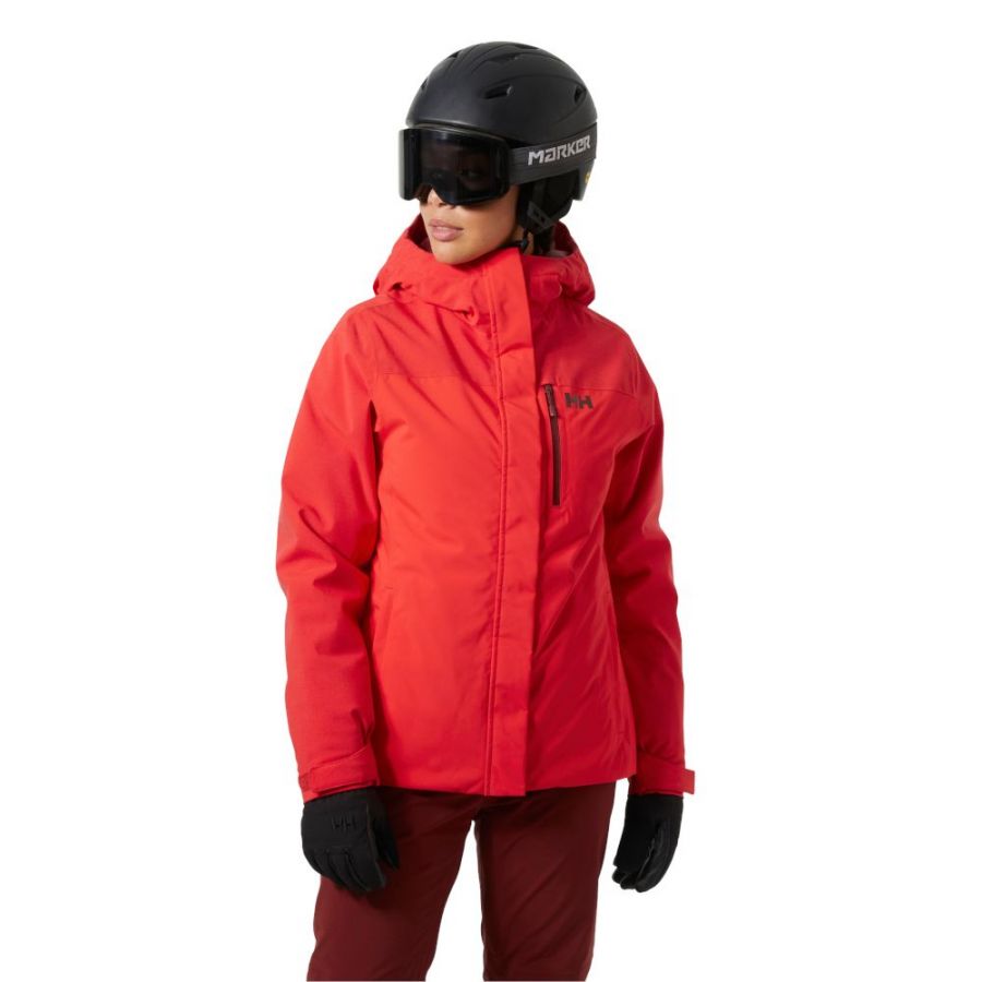 Helly Hansen Snowplay, dámska lyžiarska bunda, červená