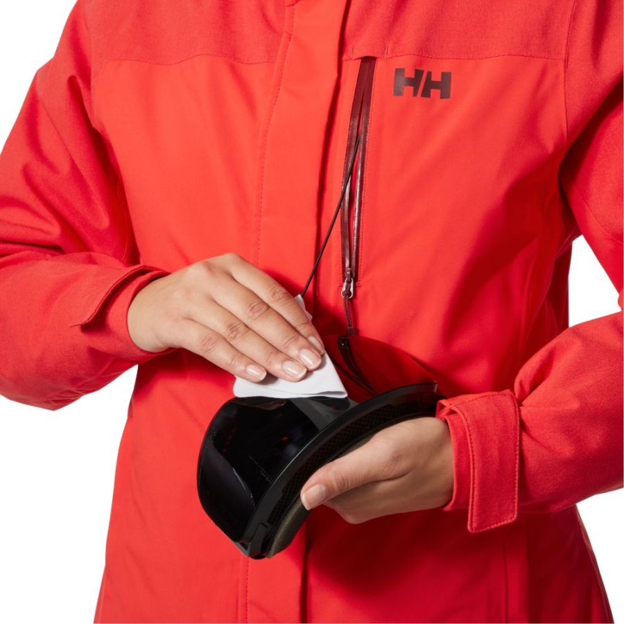 Helly Hansen Snowplay, dámska lyžiarska bunda, červená