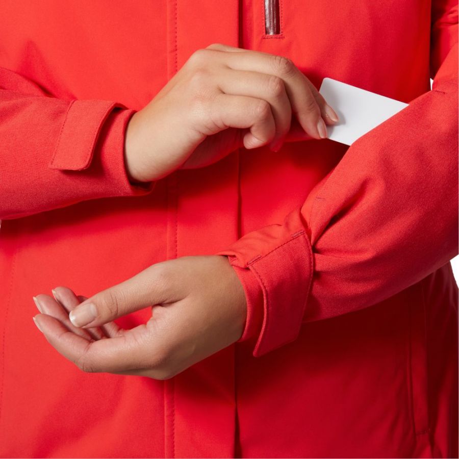 Helly Hansen Snowplay, dámska lyžiarska bunda, červená