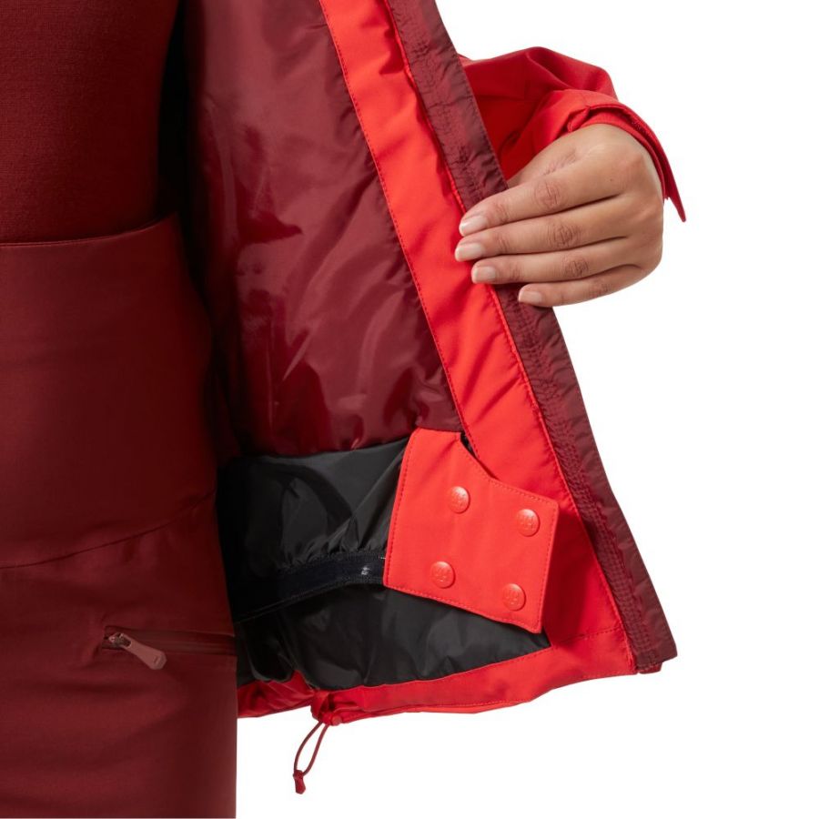 Helly Hansen Snowplay, Skidjacka, Dam, Röd