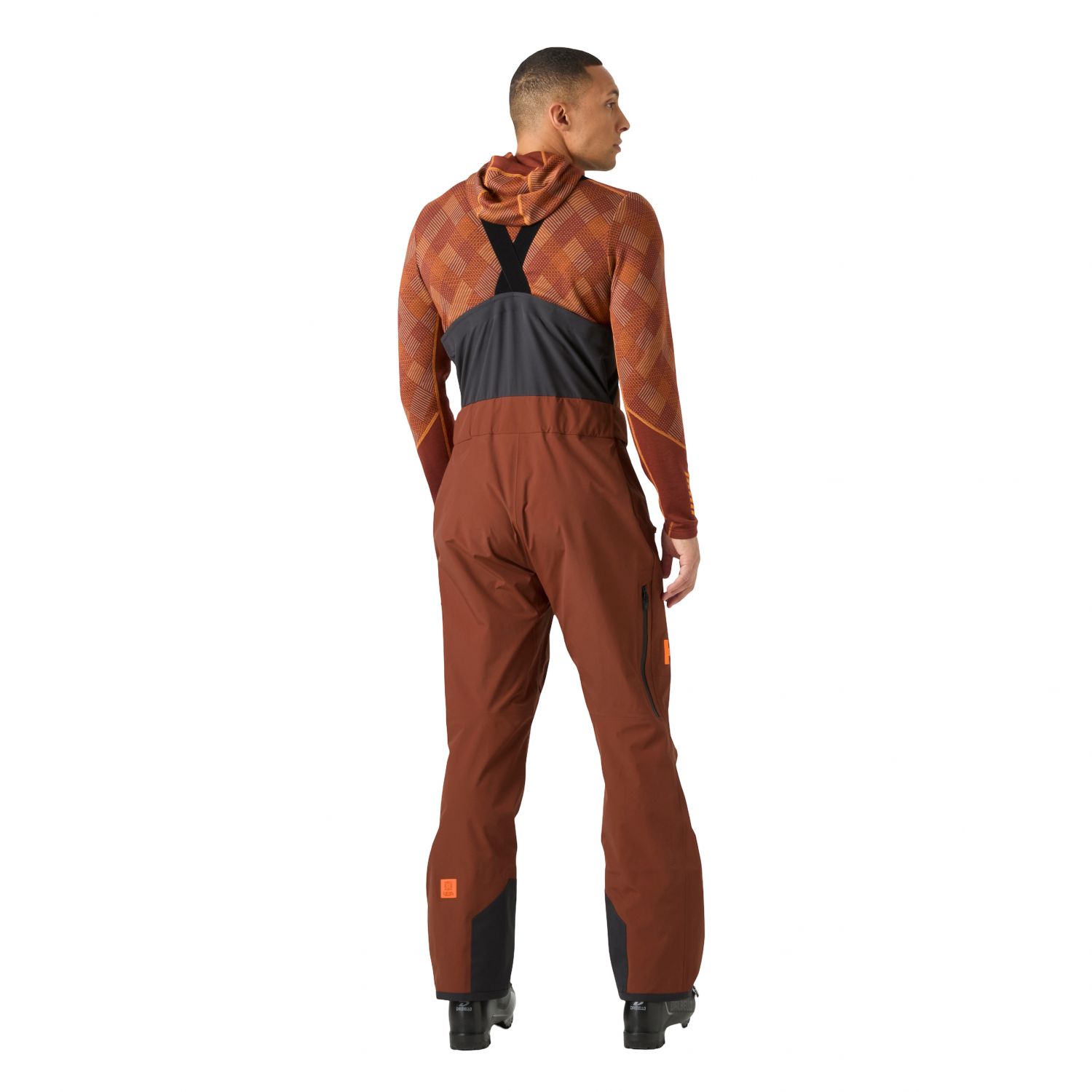 Helly Hansen Sogn Bib 2.0, pantaloni da vela, uomo, marrone