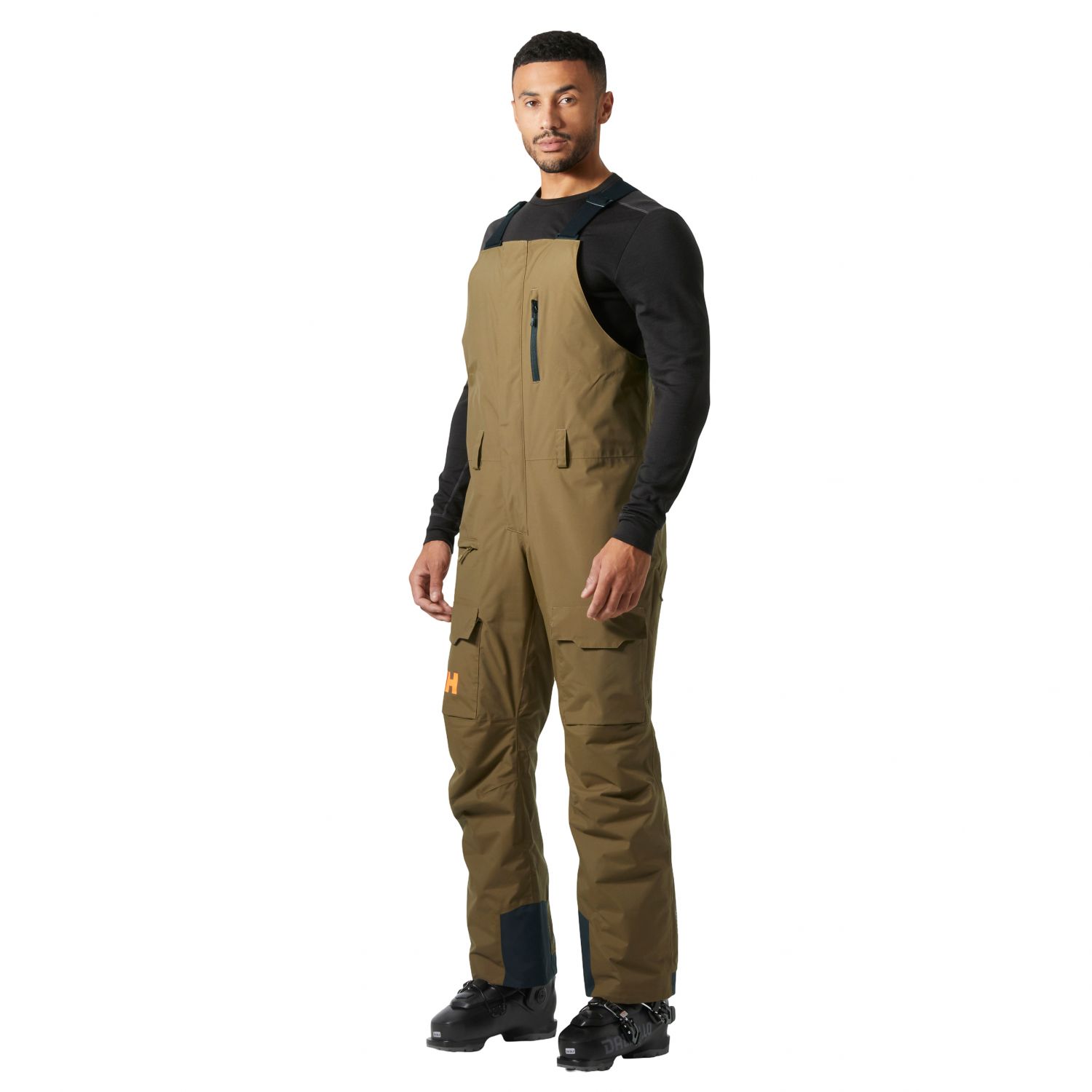 Helly Hansen Sogn Bib Cargo, lyžiarske nohavice, pánske, hnedé
