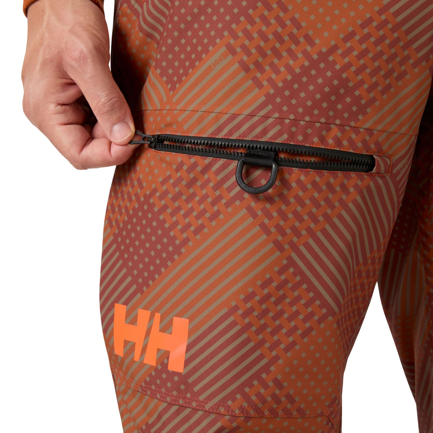 Helly Hansen Sogn Cargo, calças de esqui, masculino, marrom