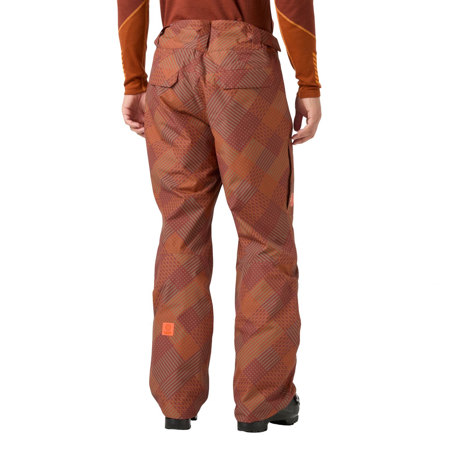 Helly Hansen Sogn Cargo, calças de esqui, masculino, marrom