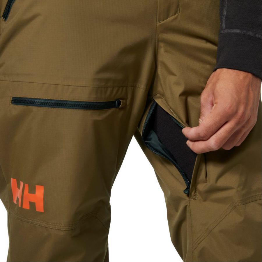 Helly Hansen Sogn Cargo lyžiarske nohavice, pánske, hnedé