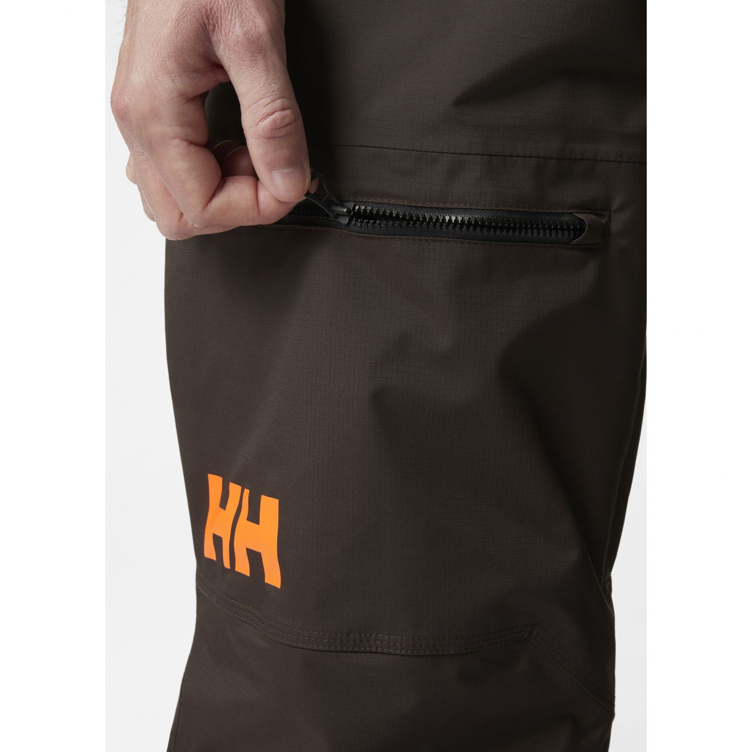 Helly Hansen Sogn Cargo, spodnie narciarskie, męskie, ciemnobrązowe