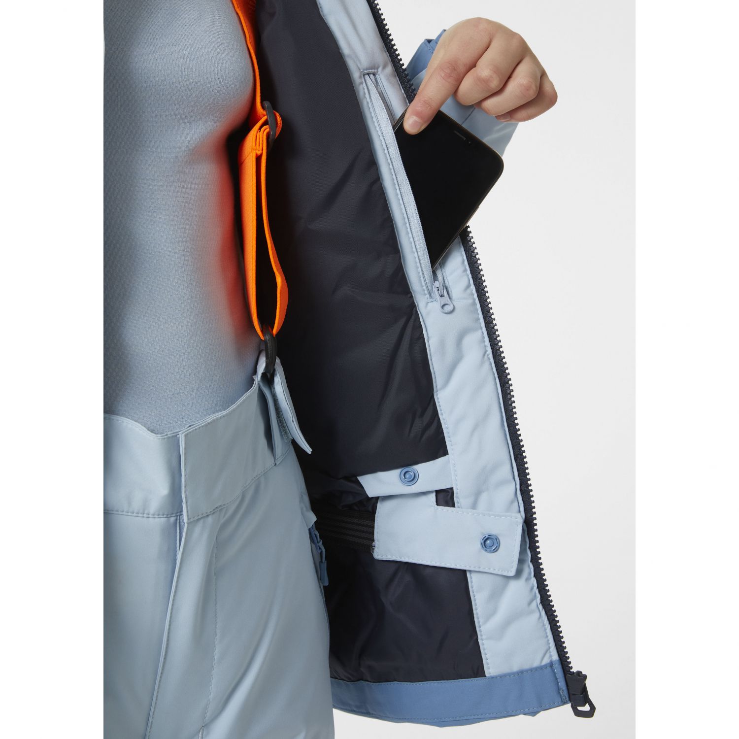 Helly Hansen Stellar, giacca da sci, junior, azzurro