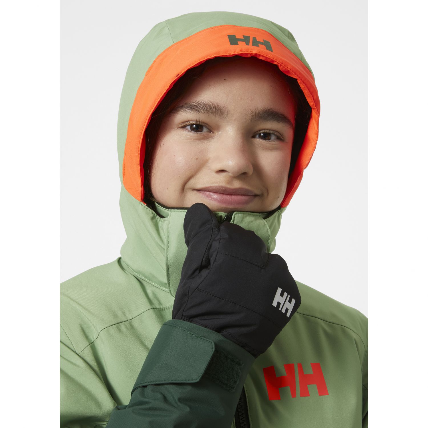 Helly Hansen Stellar, kurtka narciarska, juniorska, zielona