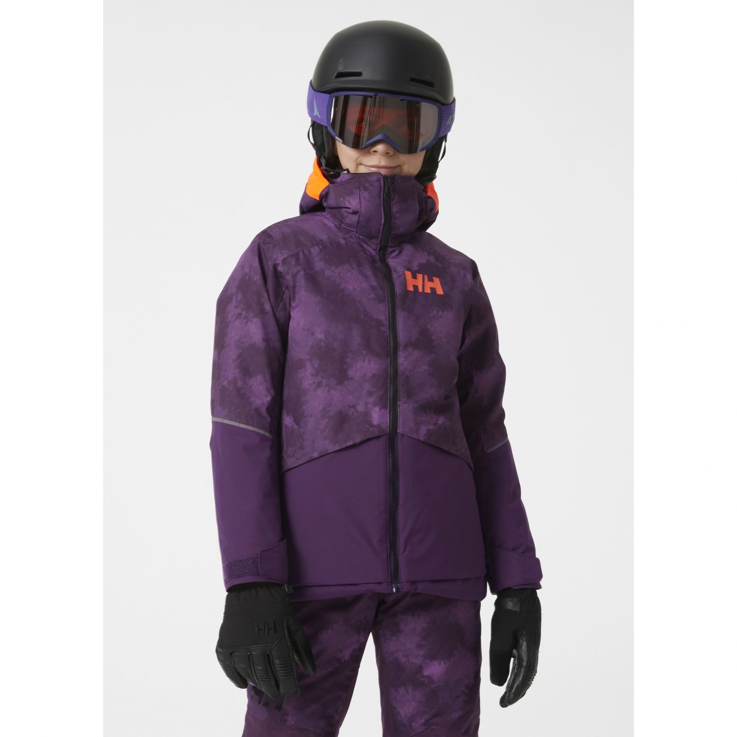 Helly Hansen Stellar, veste de ski, junior, violet