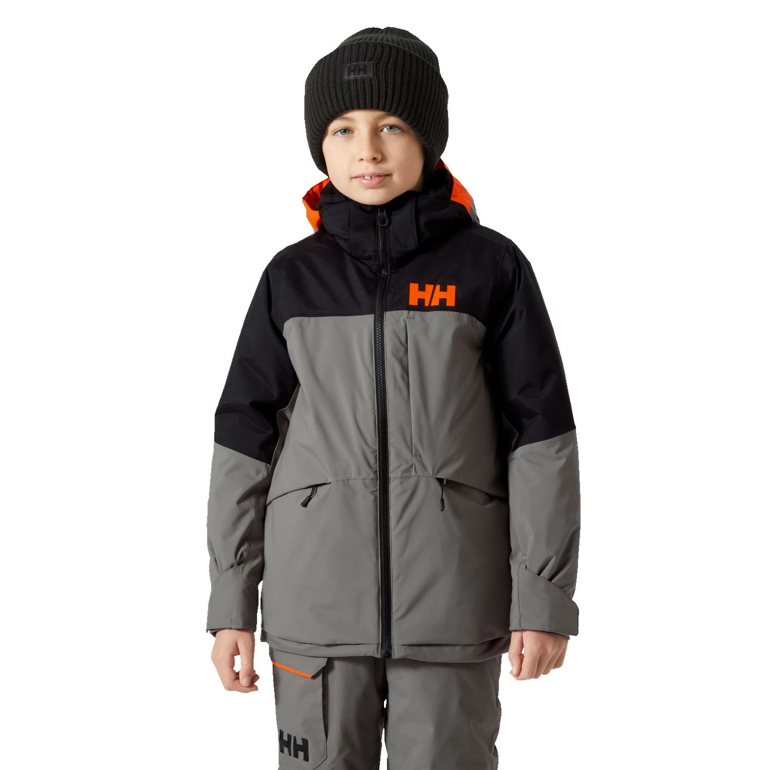 Helly Hansen Summit, ski jacket, junior, concrete