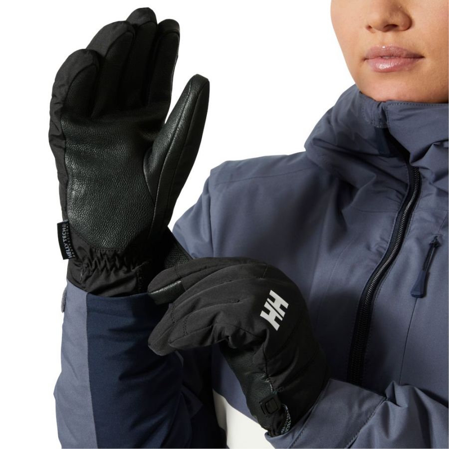 Helly Hansen Swift HT, lyžiarske rukavice, dámske, čierne