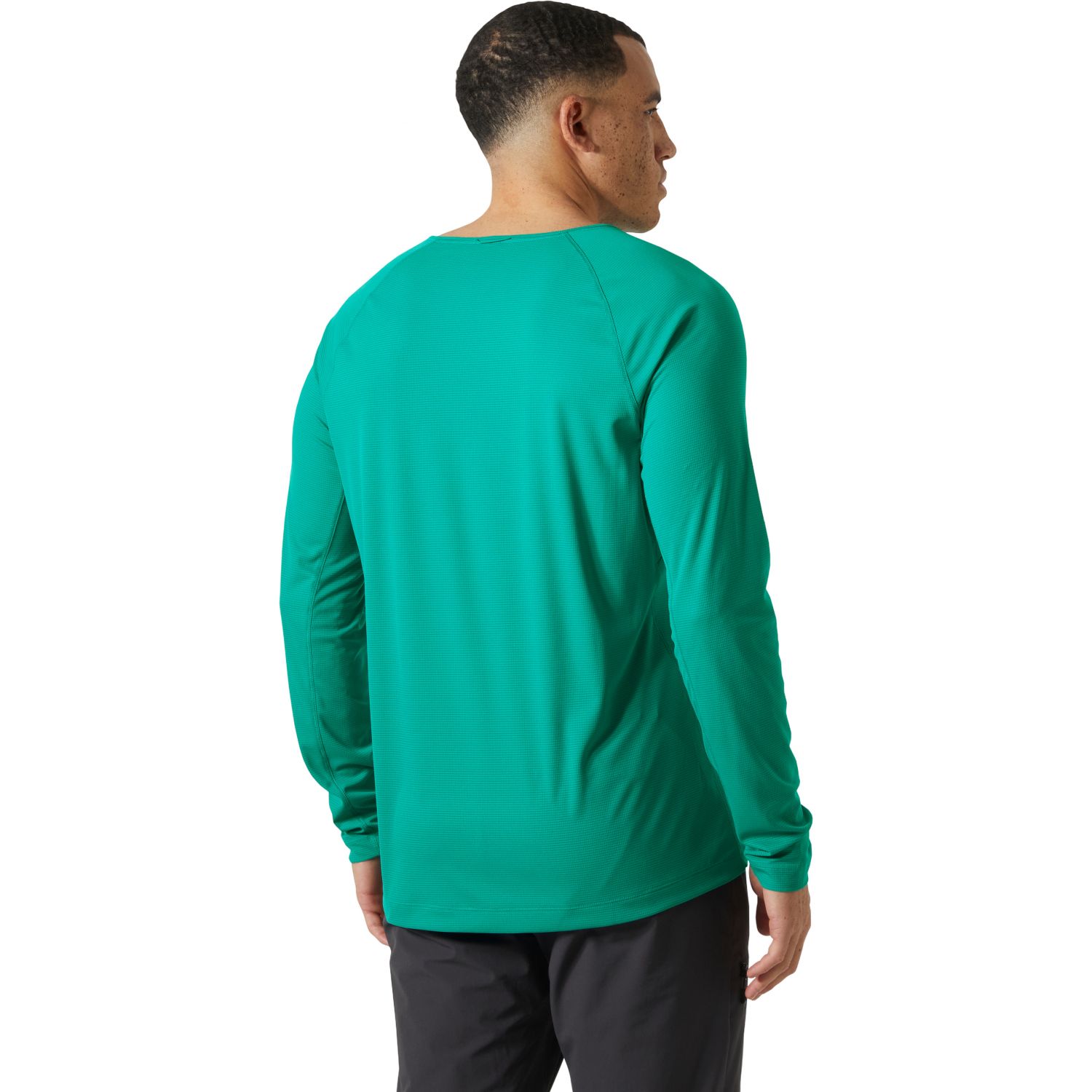 Helly Hansen Trail LS T-shirt, uomo, verde