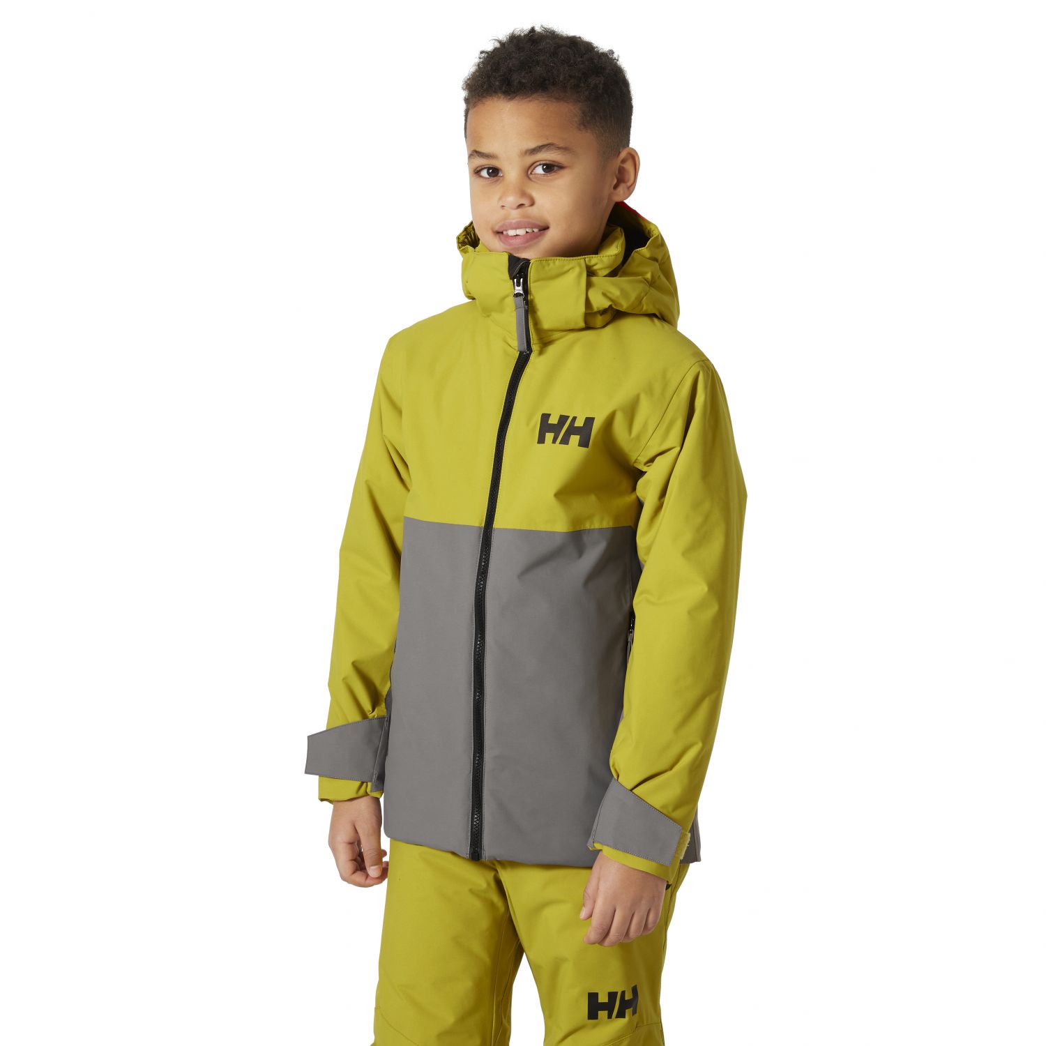 Helly Hansen Traverse, ski jacket, junior, concrete