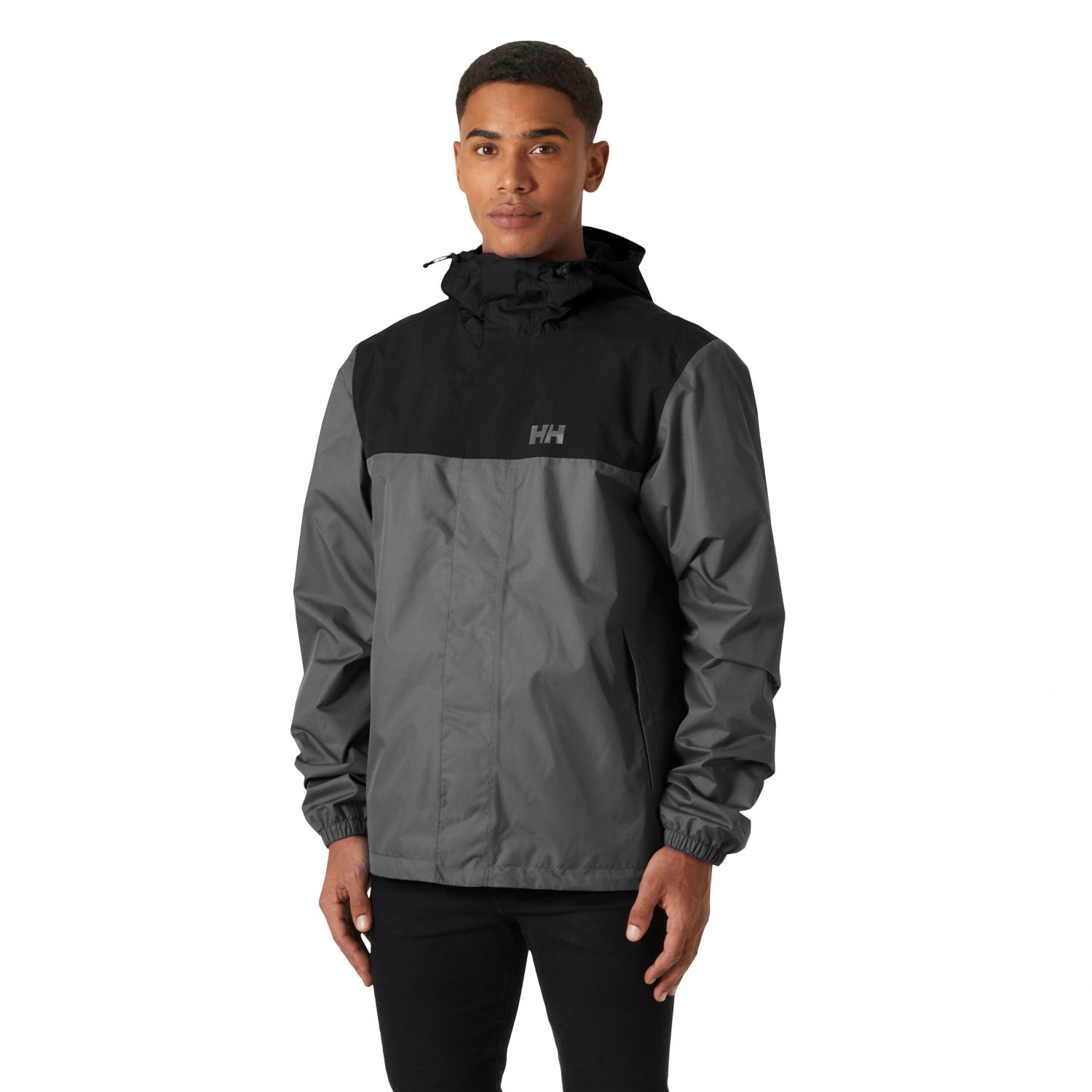 Helly Hansen Vancouver, jaqueta impermeável masculina, cinza
