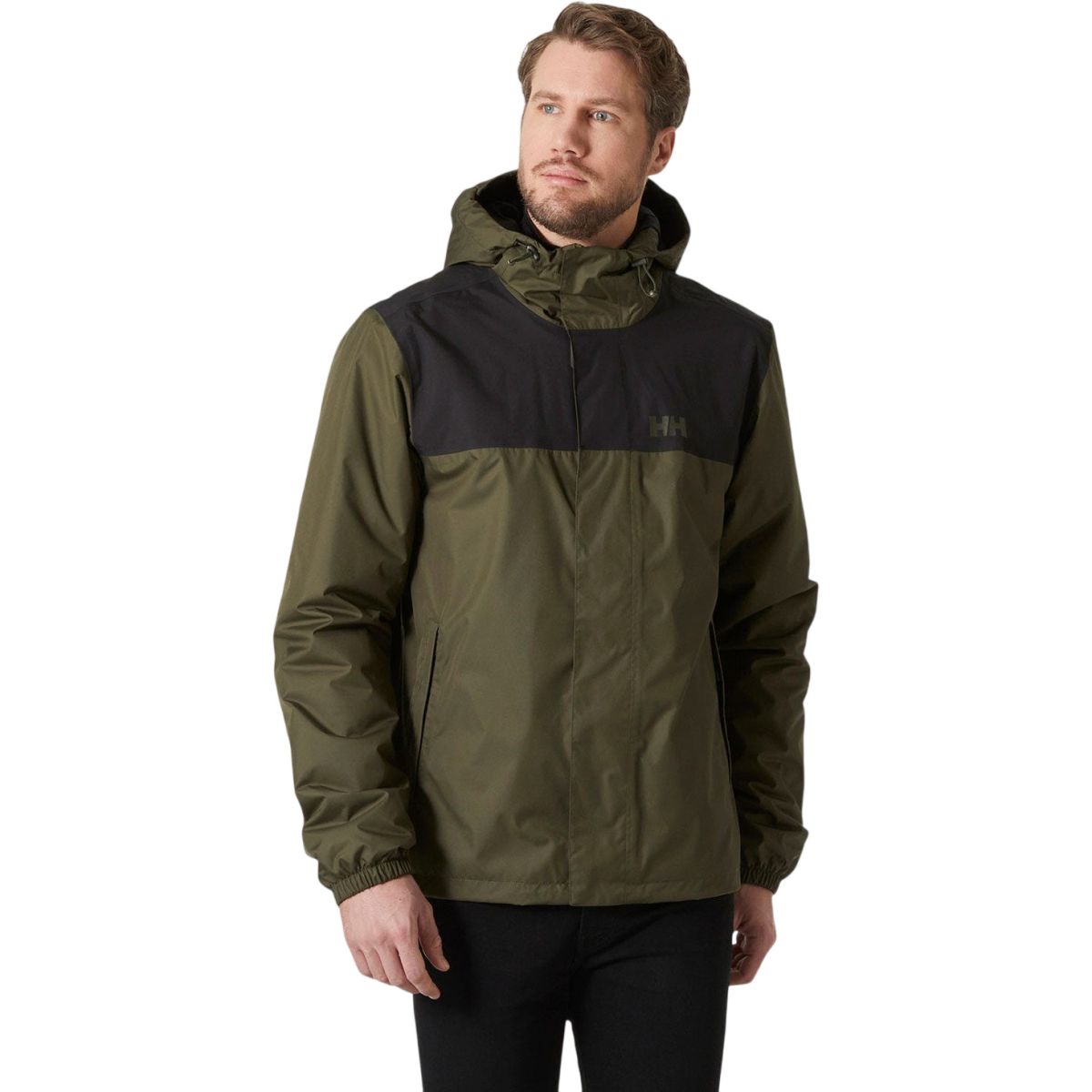 Helly Hansen Vancouver, rain jacket, men, utility green
