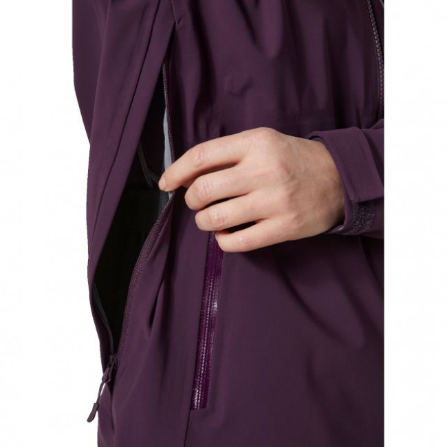 Helly Hansen Verglas Backcountry, hardshell jacket, women, amethyst