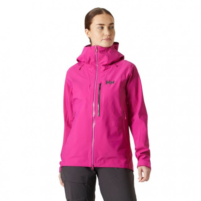 Helly Hansen Verglas Backcountry, hardshell jacket, women, magenta