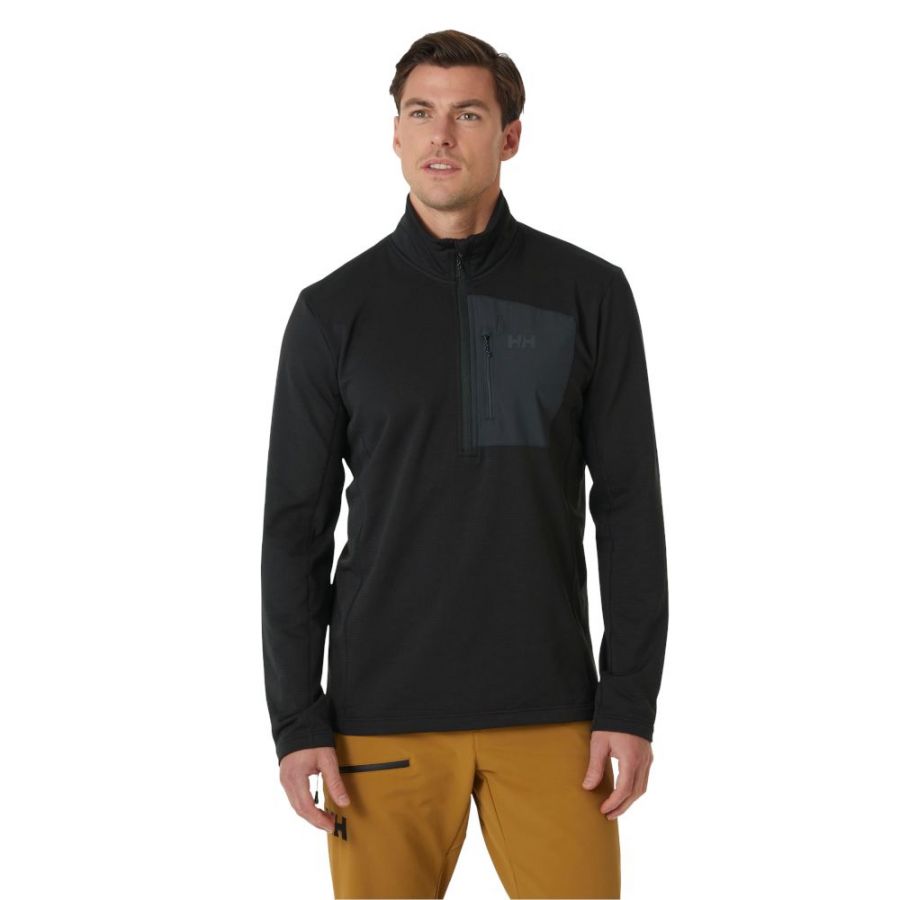 Helly Hansen Versalite 1/2 Zip, fleecetrui, heren, zwart
