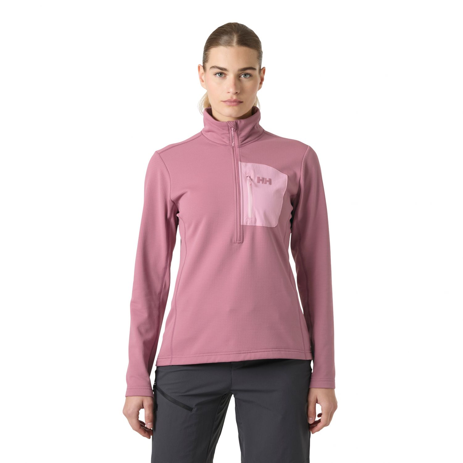 Helly Hansen Versalite 1/2 Zip, pull polaire, femme, rose