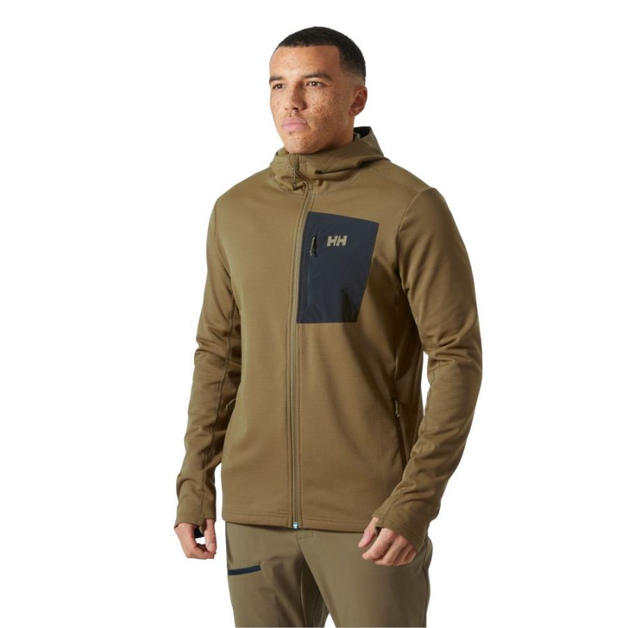 Helly Hansen Versalite Hooded, Fleecejacka, Herr, Brun