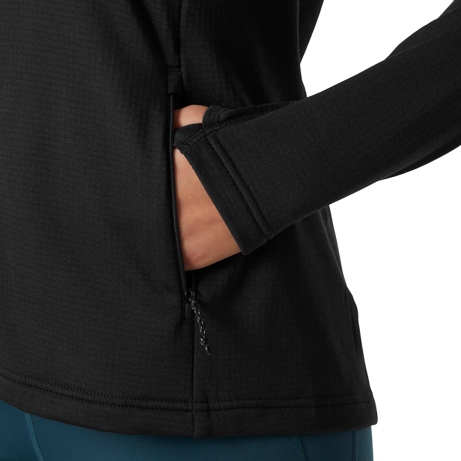 Helly Hansen Versalite Hooded, fleecová bunda, dámska, čierna