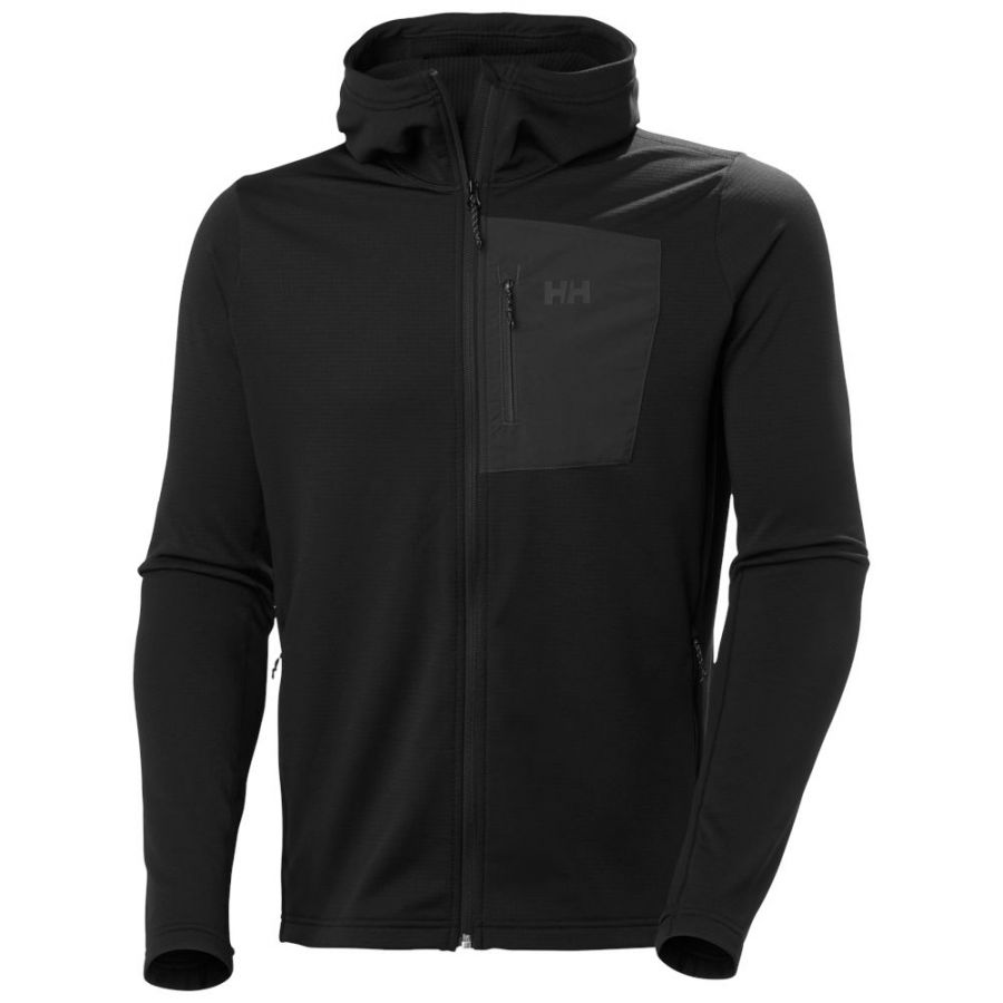 Helly Hansen Versalite Hooded, fleecová bunda, pánska, čierna