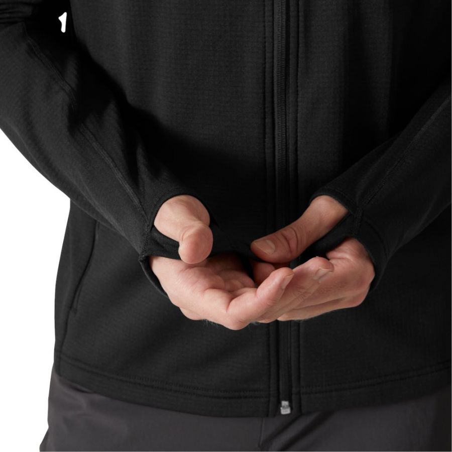 Helly Hansen Versalite Hooded, fleecová bunda, pánska, čierna