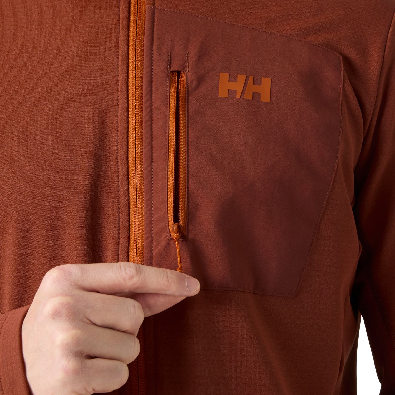 Helly Hansen Versalite, jaqueta de fleece, masculino, marrom