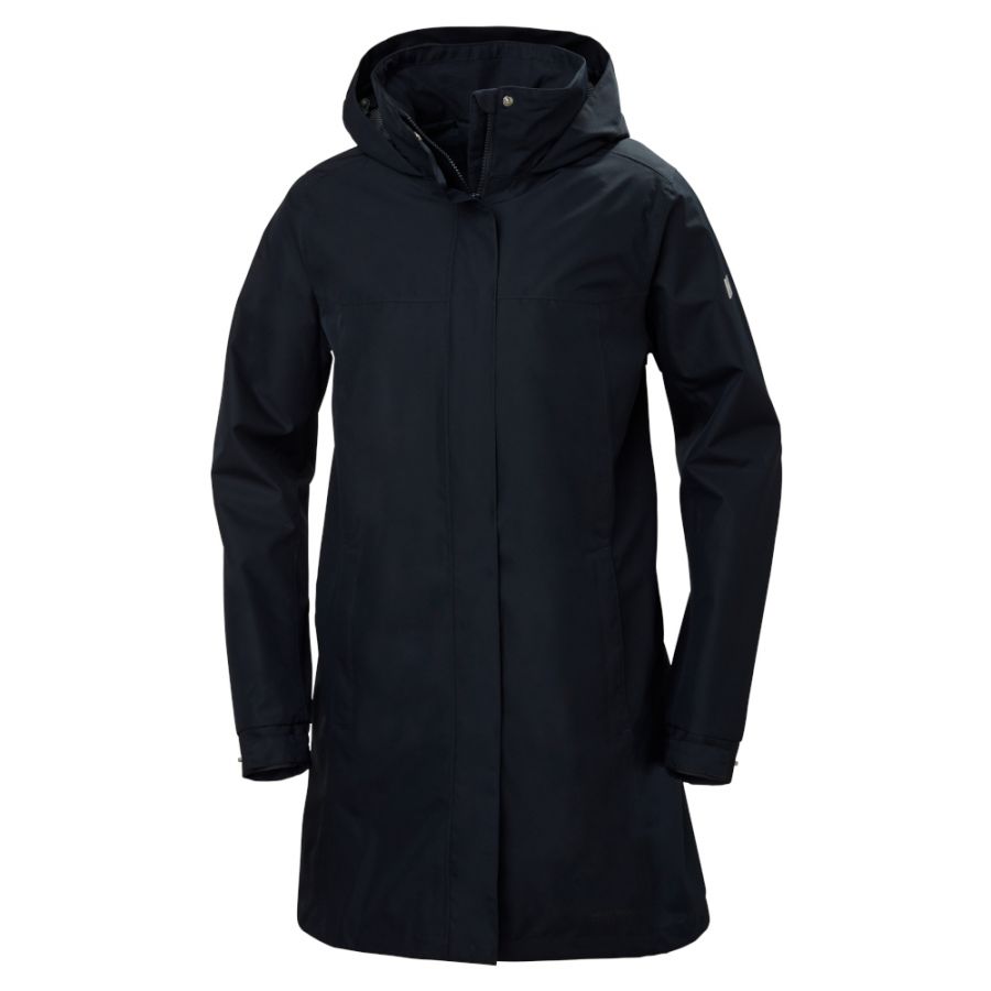 Helly Hansen Aden Long, giacca antipioggia da donna, blu navy