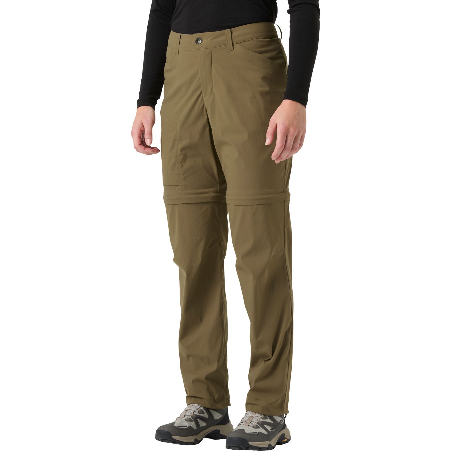 Helly Hansen W Elv Light Zip Off, Outdoorhose, Damen, bedrock